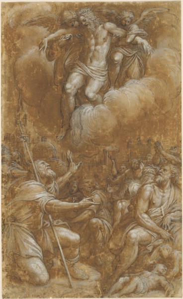 Saint Roch Interceding on Behalf of Plague Victims, 1567/1573. Creator: Lattanzio Gambara.