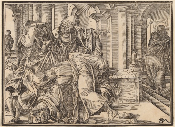 Christ Tells His Disciples of the Last Judgment, published 1630. Creator: Christoph Maurer.
