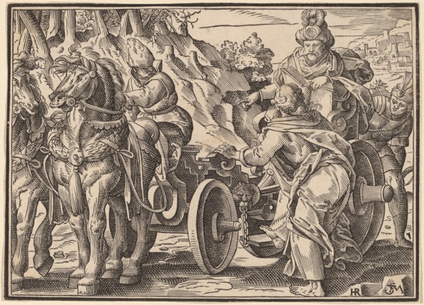 Christ Tells His Disciples of the Last Judgment, published 1630. Creator: Christoph Maurer.