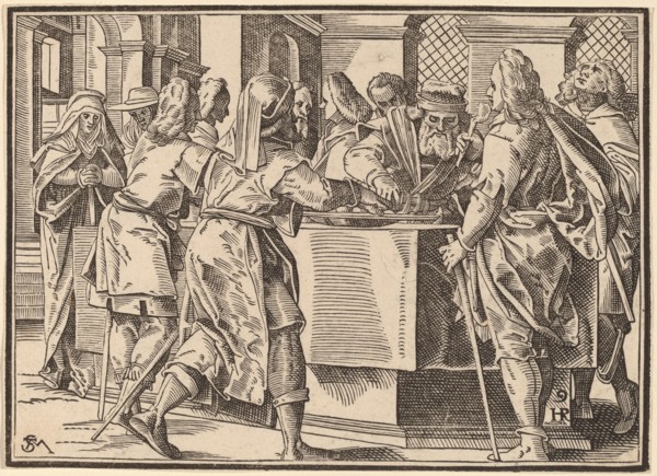 Christ Tells His Disciples of the Last Judgment, published 1630. Creator: Christoph Maurer.