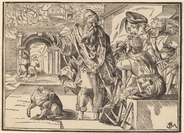 Christ Tells His Disciples of the Last Judgment, published 1630. Creator: Christoph Maurer.