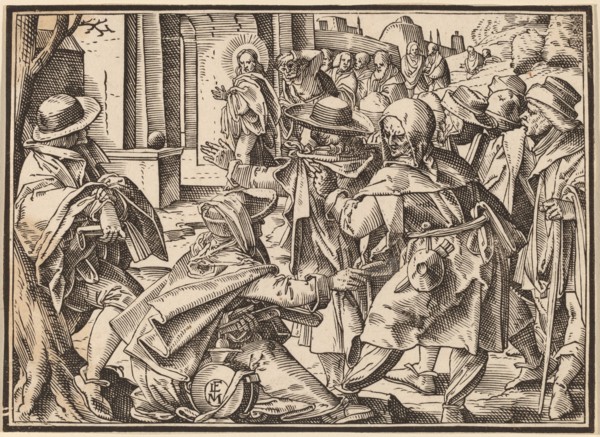 Christ Tells His Disciples of the Last Judgment, published 1630. Creator: Christoph Maurer.