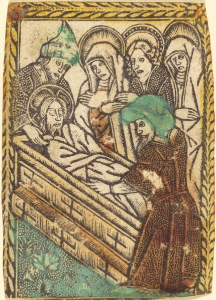 The Entombment, 1460/1480. Creator: Master of the Borders with the Four Fathers of the Church.