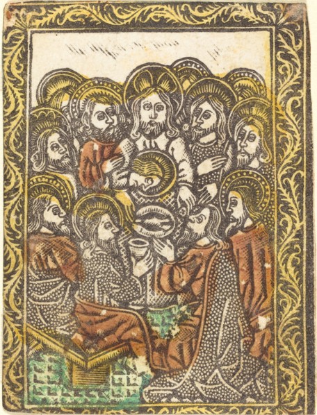 The Last Supper, 1460/1480. Creator: Master of the Borders with the Four Fathers of the Church.