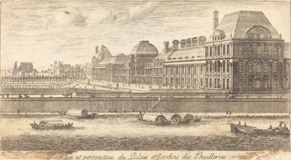 Veue et Perspectiue du Palais et Jardins des Thuilleries, 1650/1655. Creator: Israel Silvestre.
