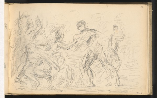 Study for "The Judgement of Paris" or "The Amorous Shepherd", 1883/1886. Creator: Paul Cezanne.