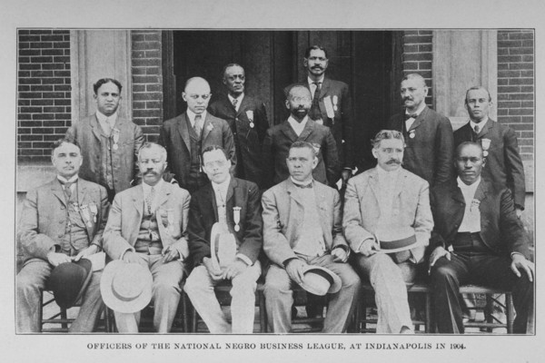 Officers of the National Negro Business League, at Indianapolis in 1904, 1907. Creator: Unknown.