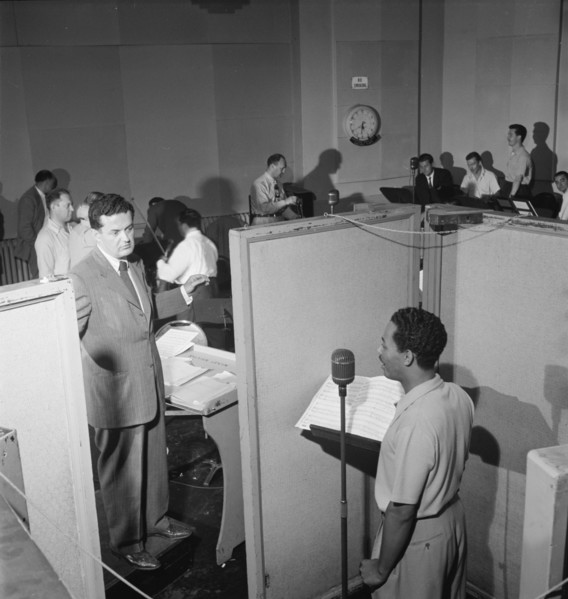 Portrait of Billy Eckstine and Nelson Riddle, New York, N.Y., 1946. Creator: William Paul Gottlieb.