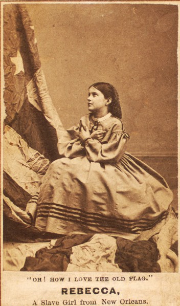 Oh, How I Love The Old Flag. Rebecca, A Slave Girl from New Orleans, 1864. Creator: Charles Paxson.