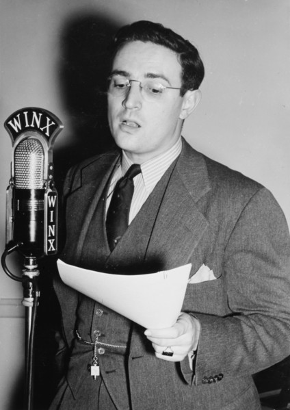 Portrait of William P. Gottlieb, WINX, Washington, D.C., ca. 1940. Creator: Delia Potofsky Gottlieb.