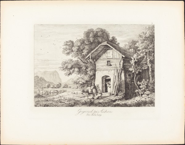 Gegend bei Aichen bei Salzburg (The Region near Aichen near Salzburg), 1830. Creator: Ludwig Richter.