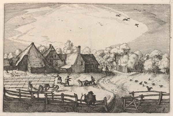 Blekerye aededuyne gelegen (Farms and Bleaching-Fields), c. 1611/1612. Creator: Claes Jansz Visscher.