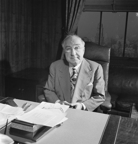 Portrait of James Petrillo in his office, New York, N.Y., ca. Feb. 1947. Creator: William Paul Gottlieb.