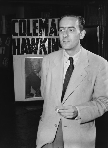 Portrait of Charles Delaunay, 52nd Street, New York, N.Y., ca. Oct. 1946. Creator: William Paul Gottlieb.