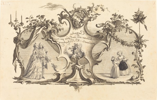 Cartouches Modernes avec des Enfans qui representant les Modes d'Augsbourg. Creator: Johann Esaias Nilson.