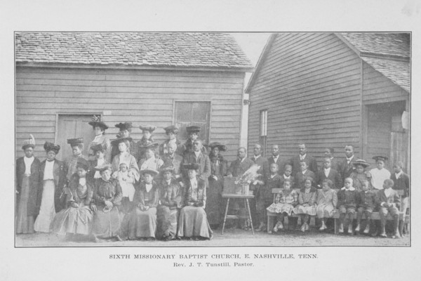 Sixth Missionary Baptist Church, E. Nashville, Tenn.; Rev. J. T. Tunstill; Pastor, 1907. Creator: Unknown.