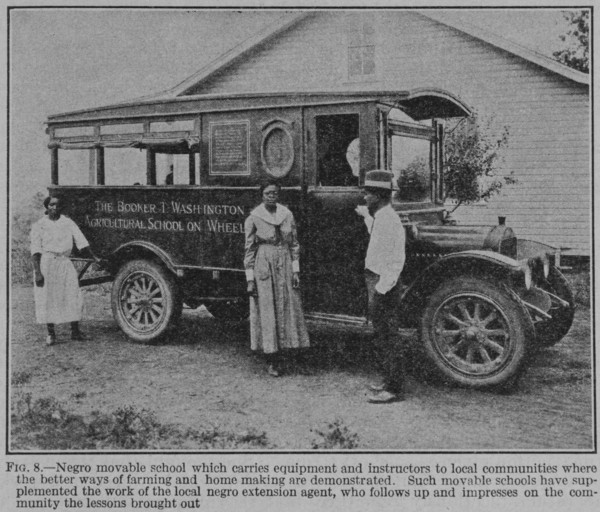 Negro movable school which carries equipment and instructors to local communities..., 1926. Creator: Unknown.