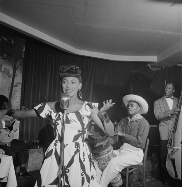 Portrait of Josephine Premice, Village Vanguard, New York, N.Y., ca. July 1947. Creator: William Paul Gottlieb.