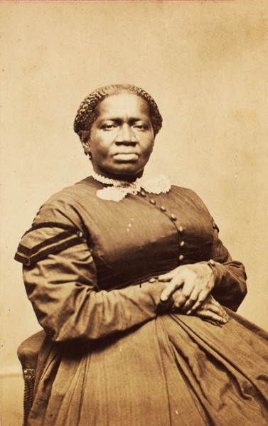 Centennarian dies suddenly. [Portrait of Emily Holmes of Bridgeport, Conn.], c1890-c1899. Creator: Buell & Seaver.