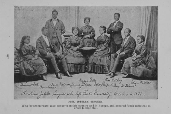 Fisk jubilee singers : Who for seven years gave concerts in this country and in Europe..., 1902. Creator: Unknown.