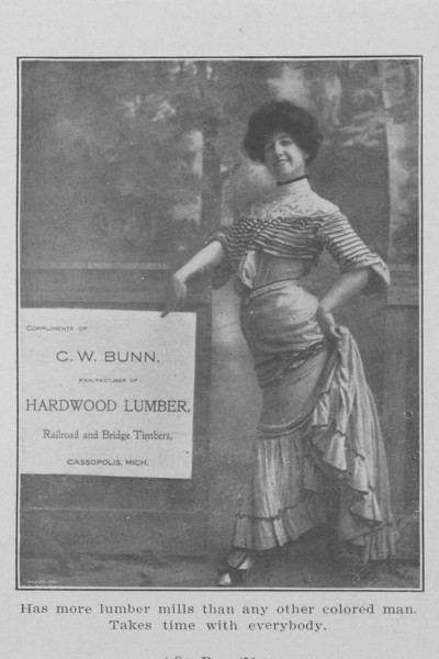C. W. Bunn; Manufacturer of hardwood lumber, railroad and bridge timbers; Cassopolis, Mich., 1907. Creator: Unknown.