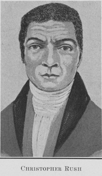 Christopher Rush; A man who had figured in the organization of the Zion Church in New York..., 1921. Creator: Unknown.
