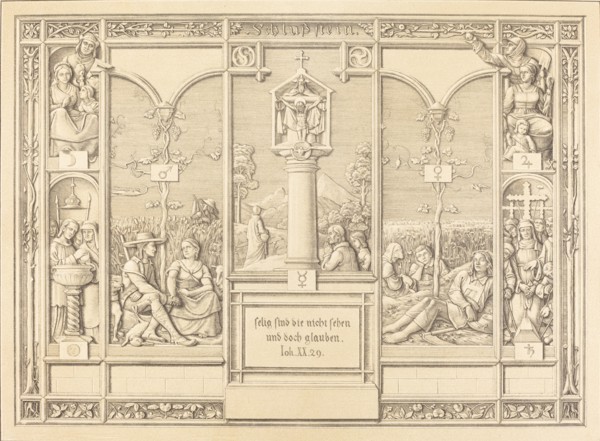 Tailpiece: Selig sind die nicht sehen und doch glauben (Blessed are those who do not, 1823. Creator: Ferdinand Olivier.