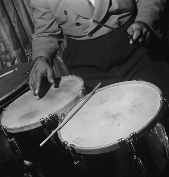 Portrait of Humberto López Morales, Glen Island Casino(?), New York, N.Y., ca. July 1947. Creator: William Paul Gottlieb.
