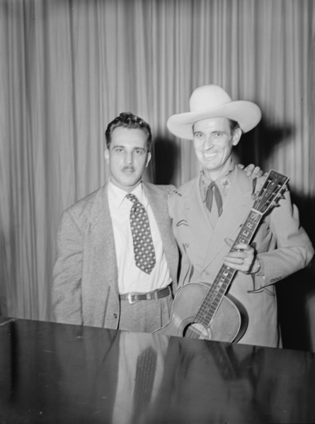 Portrait of Dave Miller and Ernest Tubb, Carnegie Hall, New York, N.Y., Sept. 18-19, 1947. Creator: William Paul Gottlieb.