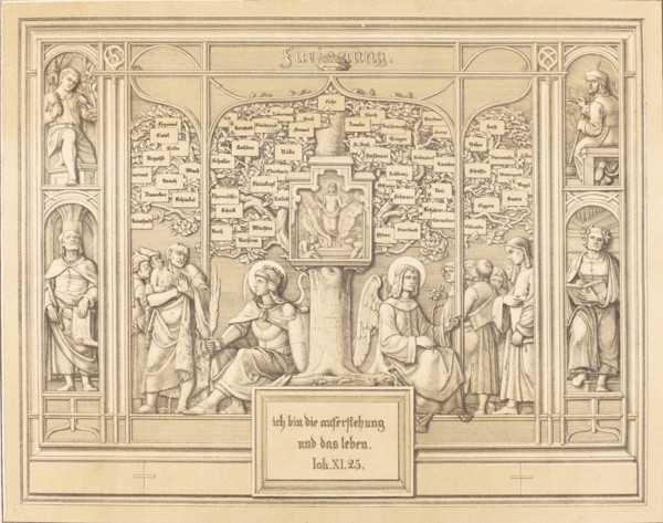 Dedication: Ich bin die Auferstehung und das Leben (I am the resurrection and the life), 1823. Creator: Ferdinand Olivier.
