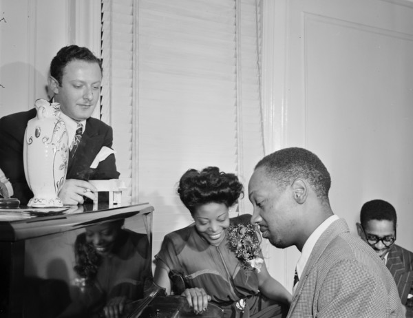 Portrait of Milt Orent, Mary Lou Williams, Hank Jones..., Mary Lou Williams' apartment...1947. Creator: William Paul Gottlieb.