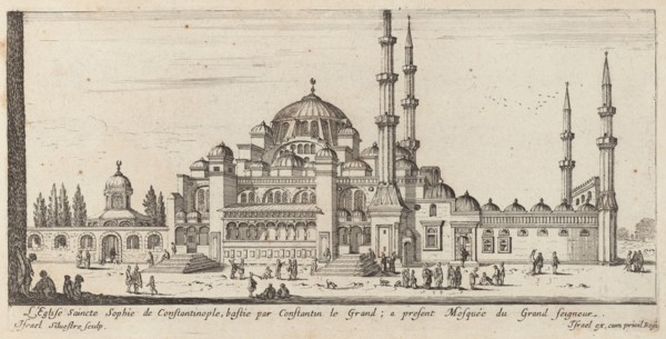 L'Eglise Saincte Sophie de Constantinople, bastie par Constantin le Grand; a present..., 1640-1660. Creator: Israel Silvestre.