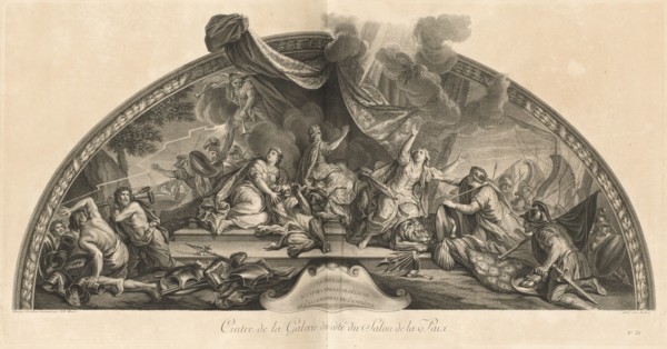 La Hollande accepte la paix et se détache de l'Allemagne et de l'Espagne 1678...[pl. 33], pub 1752. Creators: Jean-Baptiste Masse, Benoit Audran II.