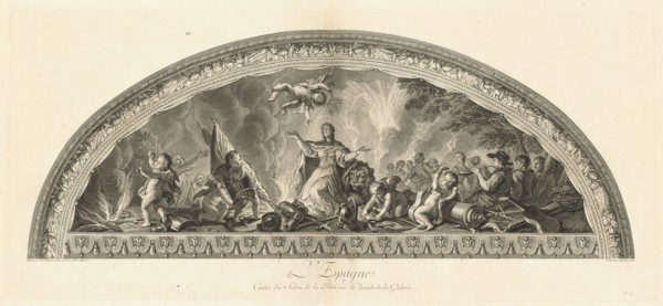 L'Espagne Cintre du Salon de la Paix sur l'Arcade de la Galerie (Spain, Center...) [pl. 47], pub.175