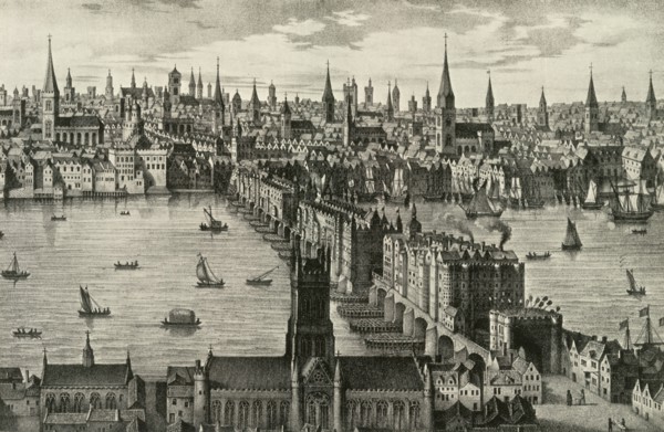 The Old Bridge, The Only Bridge Over the Thames Until 1750, Stood for Six and a Half Cent...', 1937