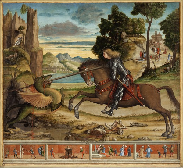 Saint George with Scenes from His Life, 1516. Creator: Carpaccio, Vittore (1460-1526).