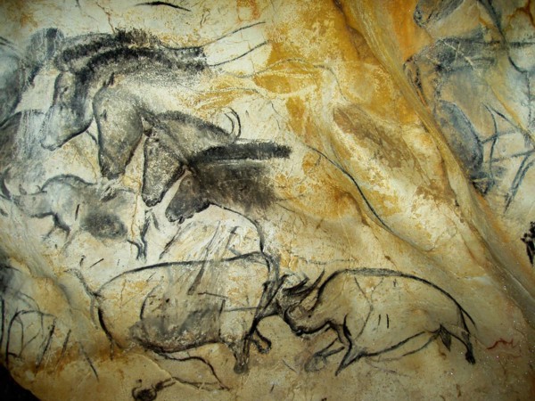 Painting in the Chauvet cave, 32,000-30,000 BC. Creator: Art of the Upper Paleolithic.