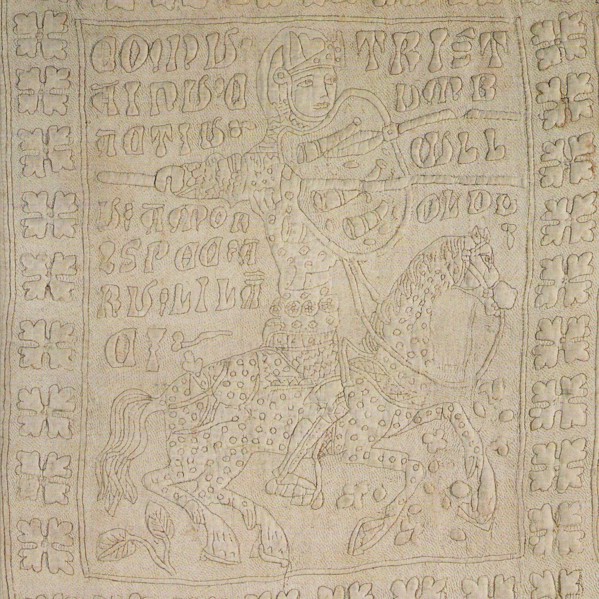 Guicciardini Quilt or Tristan and Isolde Quilt (Detail), Second Half of 14th cen.. Creator: Anonymous master.