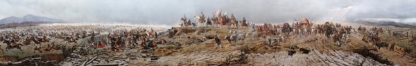 Hungarian conquest of the Carpathian Basin, 1892-1894. Creator: Feszty, Arpad (1856-1914).