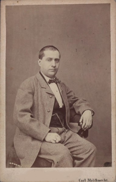 Portrait of the Composer Vincenzo Fioravanti (1799-1877), c. 1850. Creator: Mahlknecht, Carl (Karl) (1810-1893).