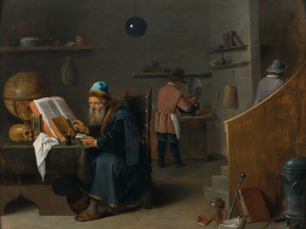 Alchemist in his workshop. Creator: Teniers, David, the Younger (1610-1690).