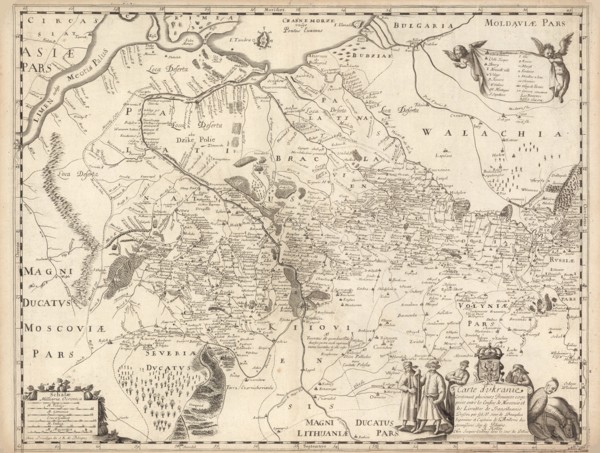 Map of Ukraine, 1660. Creator: Le Vasseur de Beauplan, Guillaume (ca 1600-1673).