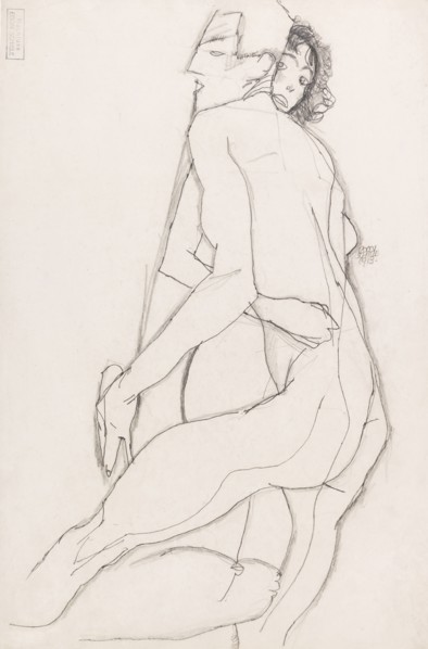 Lovers, 1913. Creator: Schiele, Egon (1890-1918).