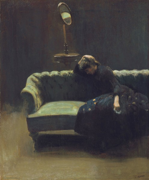 The Acting Manager or Rehearsal: The End of the Act, ca 1885-1886. Creator: Sickert, Walter Richard (1860-1942).