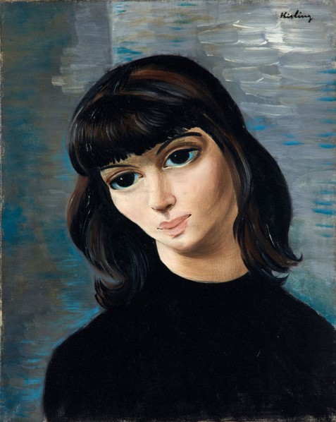 Jeune femme brune , c. 1940. Creator: Kisling, Moïse (1891-1953).