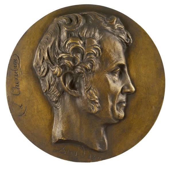 Portrait of the composer Luigi Cherubini (1760-1842), c. 1840. Creator: David d'Angers, Pierre-Jean (1788-1856).