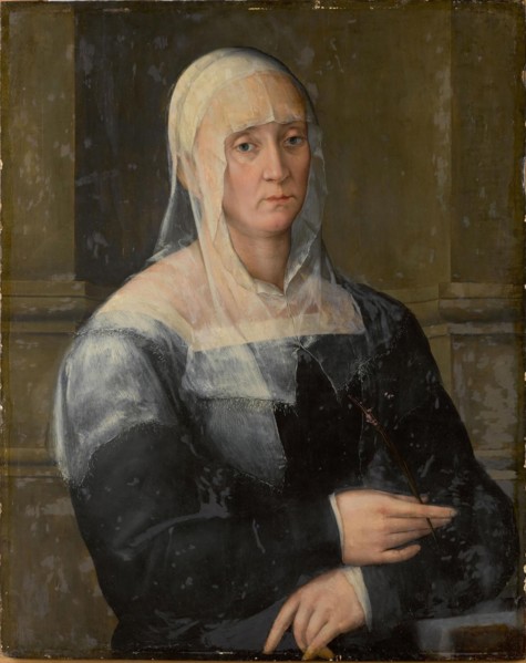 Portrait of a lady (Portrait of Vittoria Colonna), Early 1550s. Creator: Foschi, Pier Francesco di Jacopo (1502-1567).