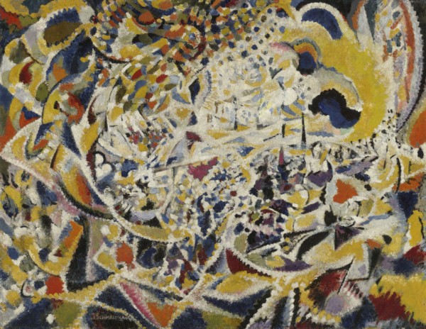 Rhythm of Light Waves: Street + Sun + Crowd, 1915-1916. Creator: Schmalzigaug, Jules (1882-1917).