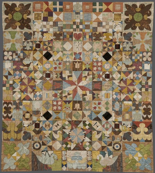 The Silk Patchwork Coverlet, 1718. Creator: Anonymous master.