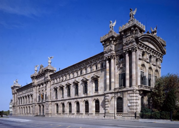 Customs palace, the work of the architects Enrique Sagnier and P. García Fária (1896-1902). Creator: Enrique Sagnier y P. García Fária (1896-1902).